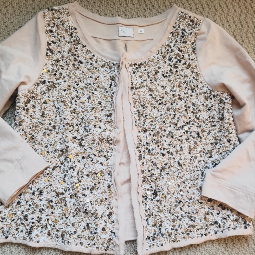 Anthropologie Beaded cardigan Large Women's